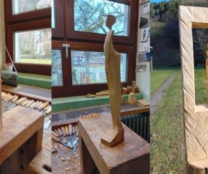 Neue Skulptur im Frühjahr 2024 in meiner Werkstatt entstanden Neue Skulptur im Frühjahr 2024 in meiner Werkstatt entstanden